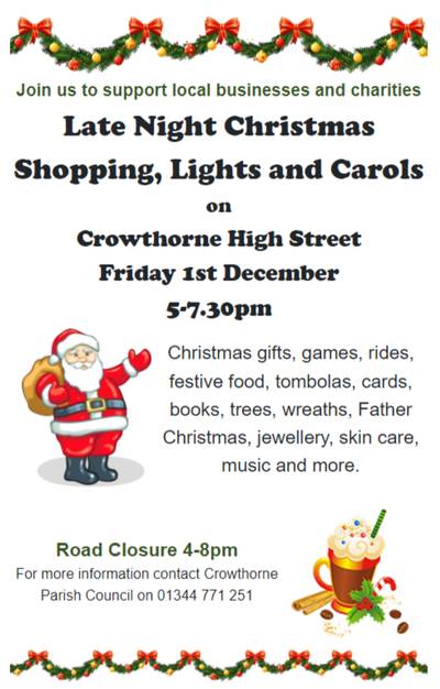 Crowthorne Event Poster